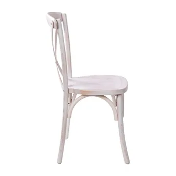 Merrick Lane Bardstown Bistro Dining Chair - Lime Wash Finish