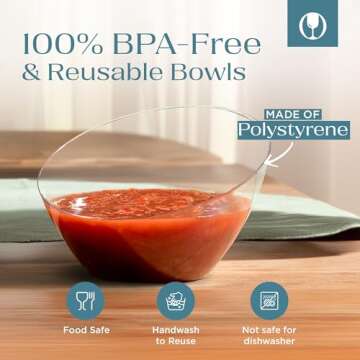 Posh Setting Clear Plastic Serving Bowls for Every Event