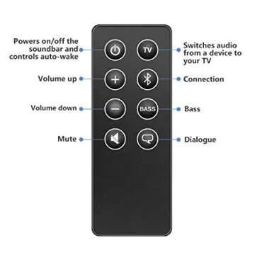 New Remote Control for Bose Solo 5 10 15 Series II TV Sound System 418775 410376 431974 845194 838309-1100 740928-1120 Bose Solo Soundbar Series II and TV Speaker