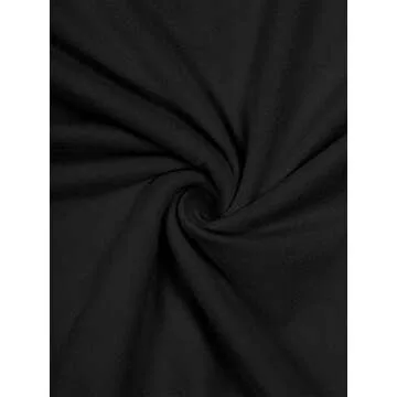 Womens Sexy Square Neck Double Lined Seamless Fitted Shirts Stretchy Long Sleeve Bodysuit Tops Black Small