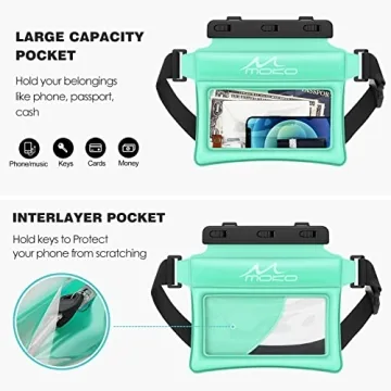 MoKo Waterproof Phone Pouch for Swimming Kayaking