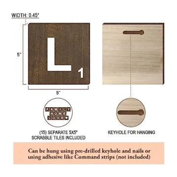 Rustic Crossword Tiles for Unique Wall Decor