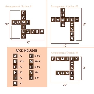 Rustic Crossword Tiles for Unique Wall Decor