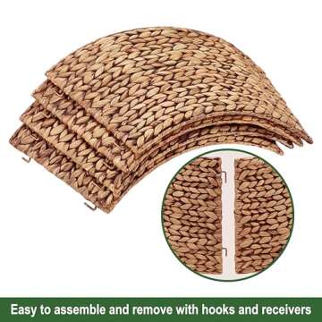 CENBOSS Rattan Christmas Tree Collar for Stylish Decor