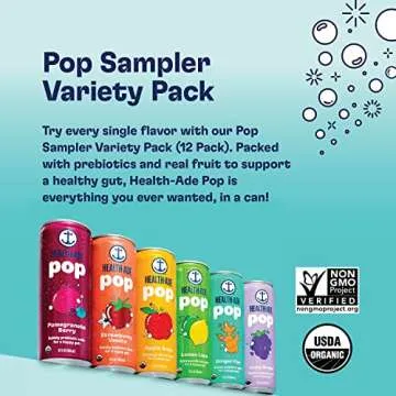 Health-Ade Pop Soda - Organic & Low-Calorie Refreshment