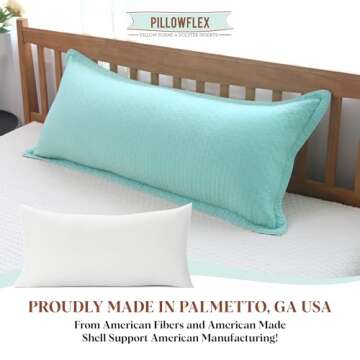Pillowflex Premium Polyester Pillow Insert - 16x20 Pillow Form - Machine Washable, Accent Throw Insert, Lumbar Pillow Insert for Sham - Back, Travel Pillow, Neck Pillow - 1 Decorative Pillow