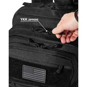 Falko Tactical Backpack 50L, 2.4x Stronger, Military Backpack, Heavy Duty Rucksack, Molle Large Backpack, Work, Outdoors