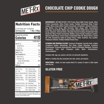 MET-Rx Big 100 Colossal Protein Bars - Chocolate Chip