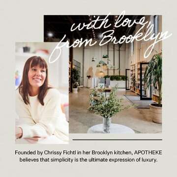 Apotheke Luxury Scented Candles for Home, Earl Grey Bitters - Aromatherapy Jar Candle with Soy Wax Blend