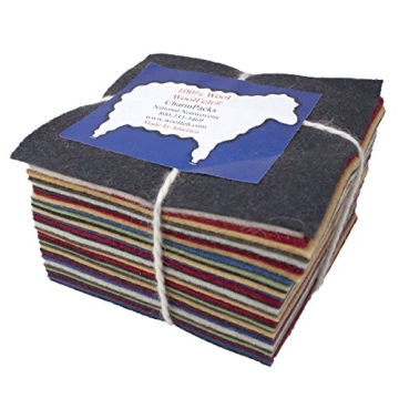 BGick 36 5" Squares 100% Wool Felt Americana Colors Charm Pack