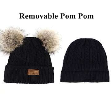 Century Star Baby Girl Hats Winter Cute Baby Beanie for Girls Boys Knit Baby Hats Warm Infant Toddle...