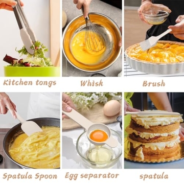 AIKKIL 20 Piece Mixing Bowl Set with Airtight Lids