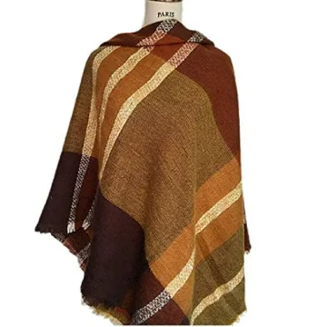 Stylish Warm Oversized Plaid Scarf Perfect for Winter