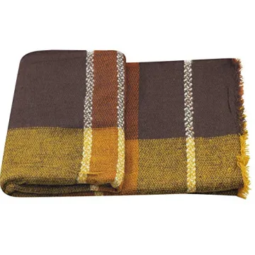 Stylish Warm Oversized Plaid Scarf Perfect for Winter