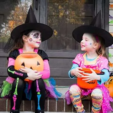 KOSIMI Black Witch Hats for Halloween Role-Playing