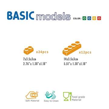 UNiPLAY Basic Soft Building Blocks - Educational Playset