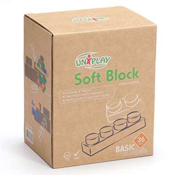 UNiPLAY Basic Soft Building Blocks - Educational Playset