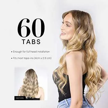 Smart Tabs Hair Extension Tape - Strong No-Residue Bonding