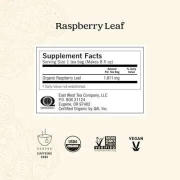 Yogi Raspberry Leaf Tea - Organic Raspberry Leaf Tea Supports Reproductive Health - Organic Tea Bags - Caffeine Free - 16 Tea Bags Per Pack (6 Packs)