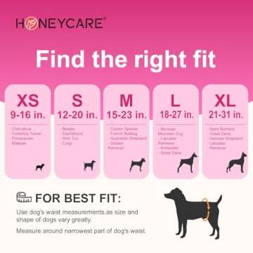 HONEY CARE All-Absorb Female Dog Diapers 40 Count