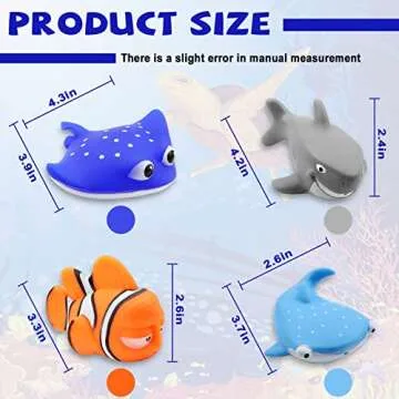 HONGFENG Finding Dory Nemo Squirt Bath Squirters Toys Figures for Kids Baby Shower Swim