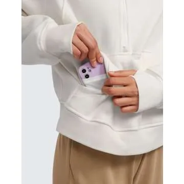 Cozy Oversized Fleece Lined Hoodie for Active Women