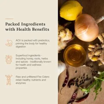 Hany's Harvest Unsweetened Fire Cider – 16 fl oz Glass Bottle | All-Natural, Small-Batch, Handcrafted, Non-GMO, Gluten-Free, Immune & Digestive Support