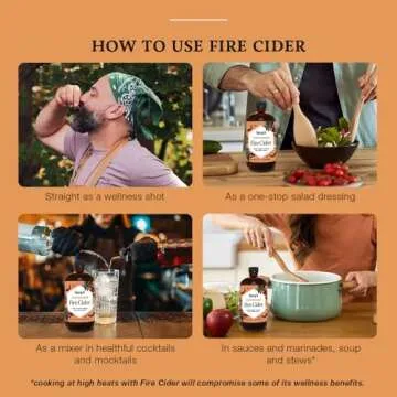 Hany's Harvest Unsweetened Fire Cider – 16 fl oz Glass Bottle | All-Natural, Small-Batch, Handcrafted, Non-GMO, Gluten-Free, Immune & Digestive Support