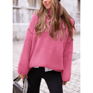 PRETTYGARDEN Women's Oversized Turtleneck Sweater