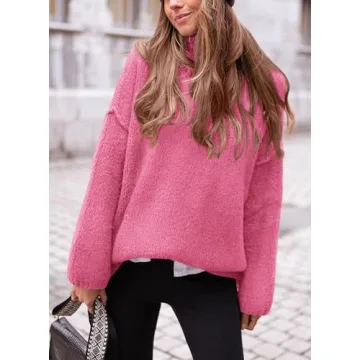 PRETTYGARDEN Women's Oversized Turtleneck Sweater