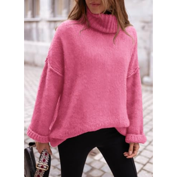 PRETTYGARDEN Women's Oversized Turtleneck Sweater