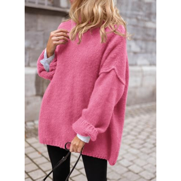 PRETTYGARDEN Women's Oversized Turtleneck Sweater