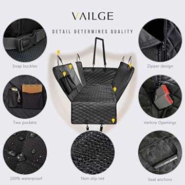 Vailge Waterproof Dog Seat Cover - Car Hammock Protection