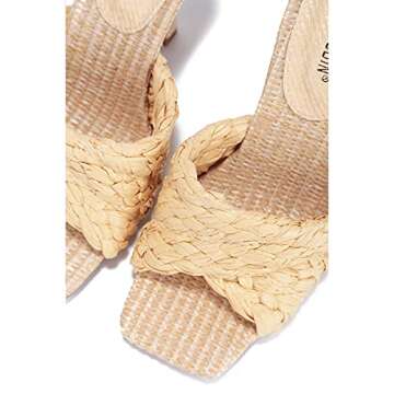 Cape Robbin Lidia Woven High Heels - Elegant Square Toe Style