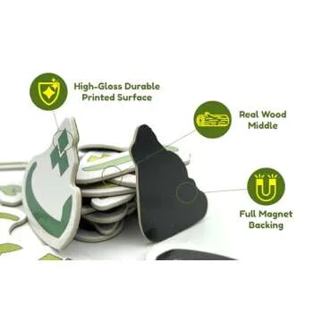 ILM Toolbox Build-A-Word Magnetic Arabic Letter Alphabet Set for Kids, 143 Wooden Arabic Letters in a Wooden Storage Box with Dry Erase Board