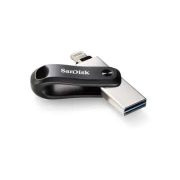 SanDisk 64GB iXpand Flash Drive Go for iPhone and iPad - SDIX60N-064G-GN6NN, Black