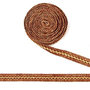 BEL AVENIR Braid Trim 0.78 inch 6.8 Yards Gimp Basic Fringe Trim Fabric Sewing Polyester Handcraft D...