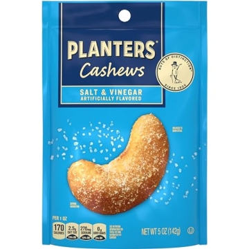 PLANTERS Cashews Salt and Vinegar 5oz Bag