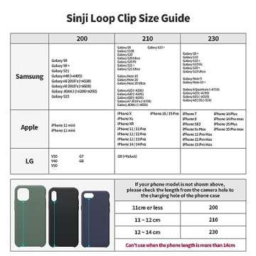 C-Shaped Clip Finger Phone Grip, Sinjimoru Silicone Cell Phone Strap for Phone Case with Clip as Phone Loop Holder for iPhone Case & Samsung Phone. Sinji Loop Clip Lavender 210