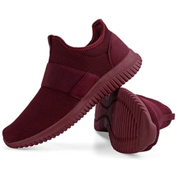 Troadlop Non Slip Shoes for Women Casual Running Shoes Sneakers Women Laceless Sneakers Slip Resistant Gym Shoes Zapatos para Mujer 6 M US