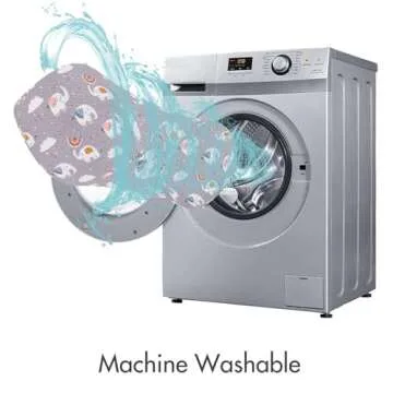 Machine Washable Baby Floor Play Mat 50x50”, Non Slip One-Piece Baby Crawling Mats for Tummy Time, Portable Playpen Mat Playmat for Babies Infants and Toddlers