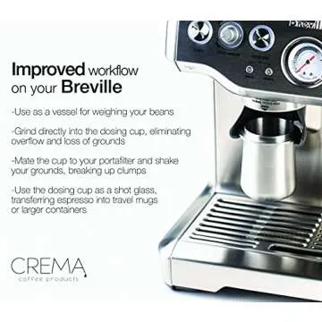 Crema 54mm Dosing Cup | Stainless Steel Coffee Companion