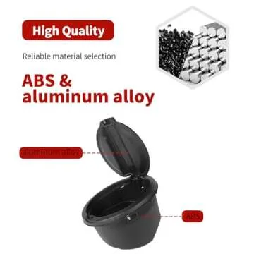 RT-TCZ for Jeep JL Gas Cap Cover Fuel Filler Tank Door Black for Jeep Wrangler JL JLU 2018 up Black Aluminum Alloy Exterior Accessories