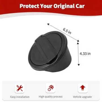 RT-TCZ for Jeep JL Gas Cap Cover Fuel Filler Tank Door Black for Jeep Wrangler JL JLU 2018 up Black Aluminum Alloy Exterior Accessories
