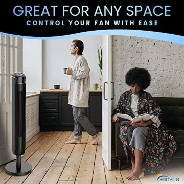 Senville 42" Quiet Tower Fan with Remote Control and Timer