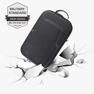 HIJIAO Hard Travel Case for Oculus Quest 2 & Quest VR Gaming Headset and Controllers Accessories Waterproof Shockproof Carring case (Black)