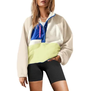 Yanekop Women's Fuzzy Fleece Pullover - Cozy & Stylish