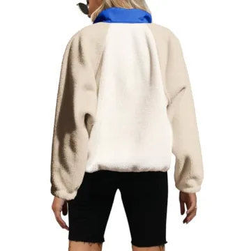 Yanekop Women's Fuzzy Fleece Sherpa Sweatshirt