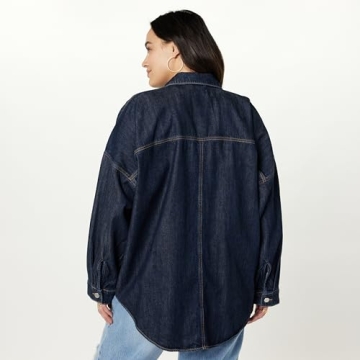 The Drop Women's Denim Shirt Jacket - Stylish & Versatile