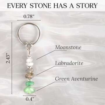 Sensemory Crystal Keychains - Inspirational Goodbye Gifts for Women
